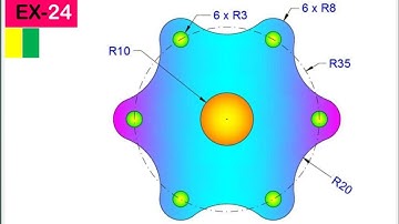 Use Circle | Array | Fillet Command AutoCAD||AutoCAD 2021 || MG Design Series