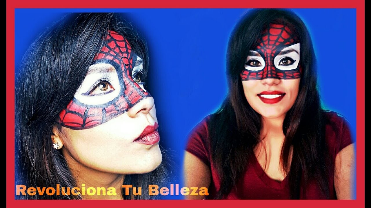 Maquillaje Para Halloween: Spider Woman / Maquillaje Del Hombre Araña /  Disfraz De Superheroe - albercada