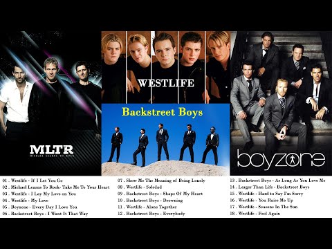 Backstreet Boys, Westlife, MLTR, Boyzone Greatest Hits - 90s Boyband Love Songs Full Album