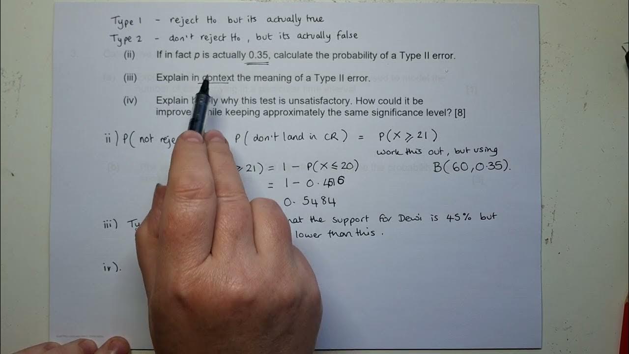 2b ii-iv Type 2 error - YouTube