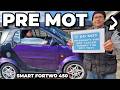 Smart ForTwo 450 Pre MOT Check - Dad Checks Out The Purple Smart