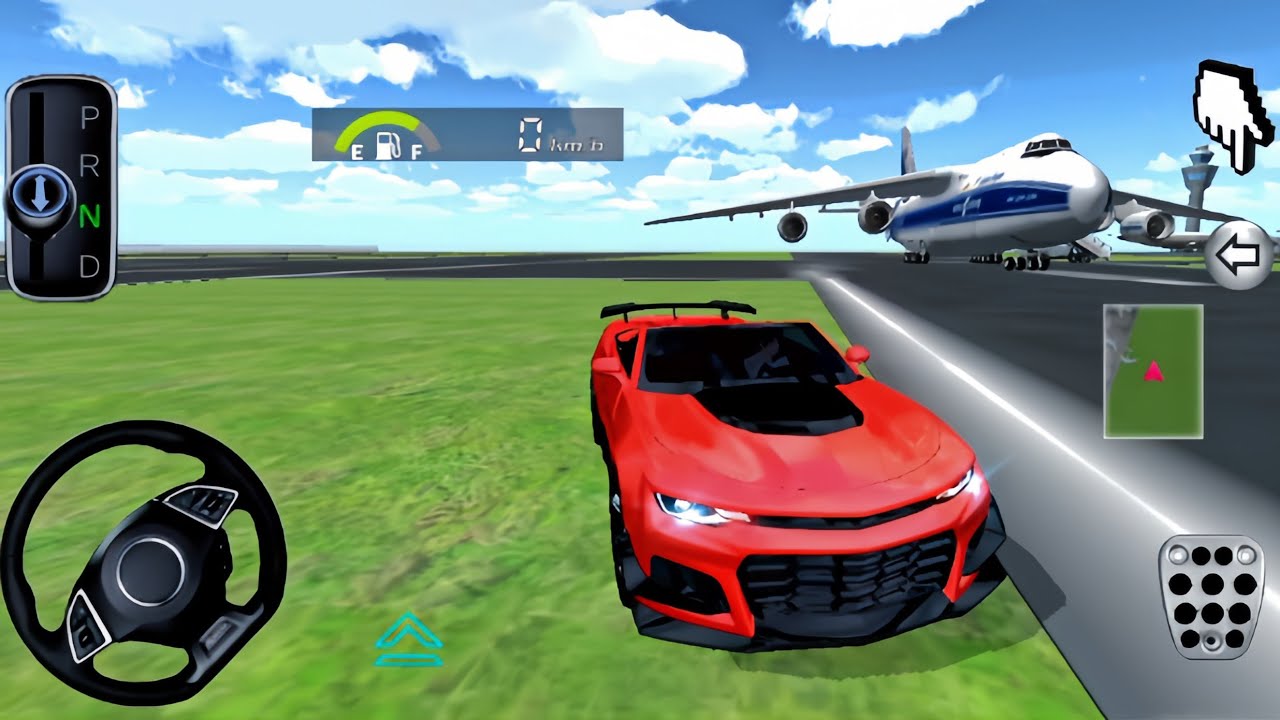 Red Sports Car vs Airport Plane 😱 | Boarding Scene | 3D Driving Class 2