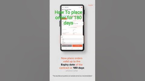 How to use GTT orders in Mirae Asset Sharekhan