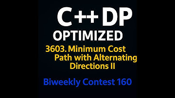 3603. Minimum Cost Path with Alternating Directions II | C++ DP Memoized 🔥|| BiWeekly 160