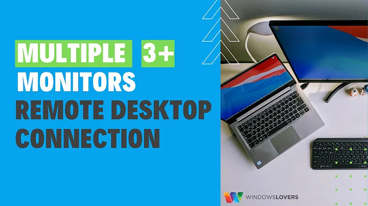 How To Use Dual Monitors In Remote Desktop Session In Windows 10 | 3+ Monitors Setup
