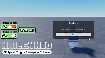 How to make a 2x Speed Toggle Gamepass | ROBLOX Studio Scripting Tutorial
