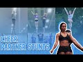 3 minutes of jaw dropping cheerleading partner stunts!