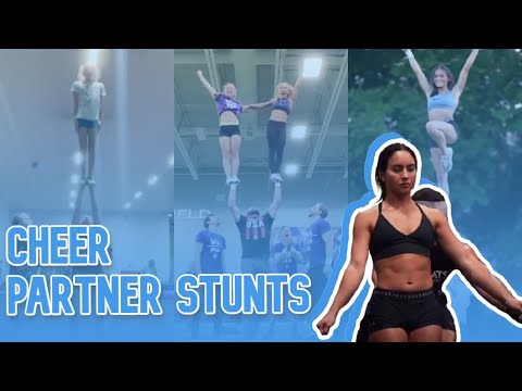 3 minutes of jaw dropping cheerleading partner stunts! thumbnail