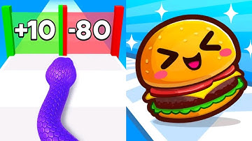 Snake Run Race 🆚 Food Run I Android New Update (ios Android) Gameplay