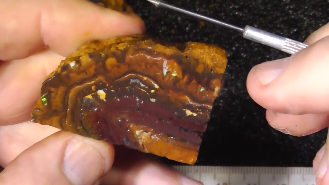 Koroit nut opal material from Queensland Australia - Ro1223