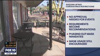 Arizona governor lifts COVID-19 restrictions, including local mask mandates