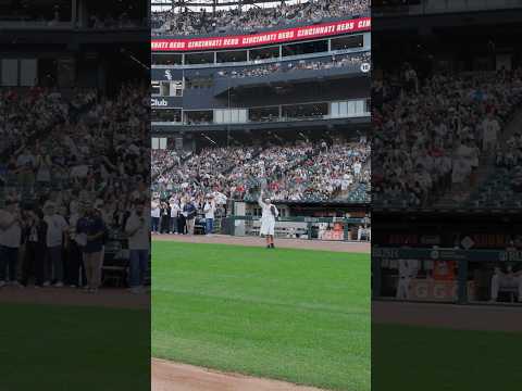 that first pitch was divine #firstpitch #MLB #pope