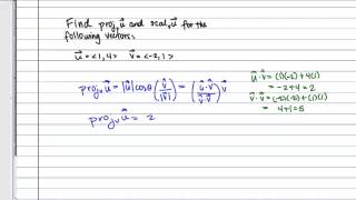 Orthogonal Projection Example
