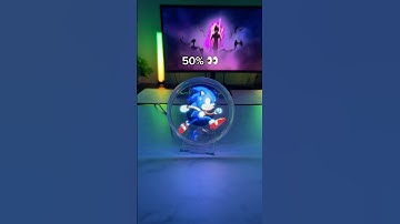 The last fan is FROM the future! 😳🤩 #led #anime #hologram #ledlights #shorts