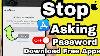 Turn OFF Apple ID Password When Downloading Apps on iPhone in iOS 26 (2026)