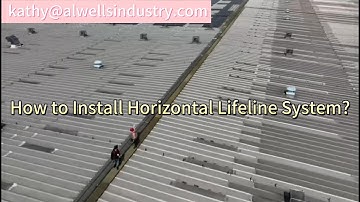 How to install horizontal lifeline system?  #horizontallifeline  #roofanchor