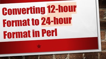 Converting 12-hour Format to 24-hour Format in Perl