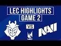 G2 vs NAVI Highlights Game 2 | LEC Spring 2026 | G2 Esports vs Natus Vincere