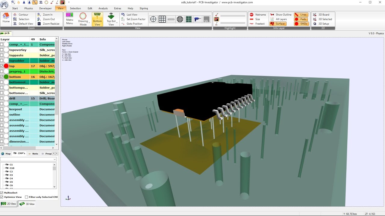 PCB-Investigator Physics - Tutorial 3 (Layout Optimization)