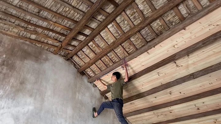 Old House Renovation Episode 36,the ceiling of the master bedroom has been done in the past few days - DayDayNews