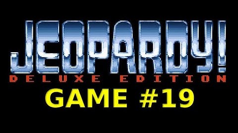 Jeopardy! Deluxe Edition [SNES] Game #19 on August 31st 2022