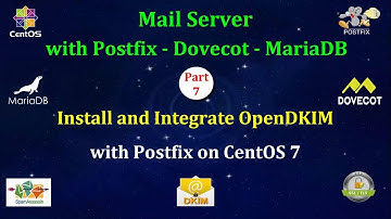 Mail Server Postfix Dovecot MariaDB - Part 7 : Install and Integrate OpenDKIM with Postfix on CentOS