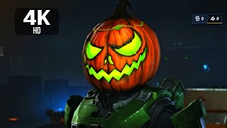 Halo Hollows Pumpkin Skin Showcase Halloween - Halo Infinite