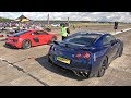 630HP Nissan GT-R R35 vs 640HP Audi R8 V10 Plus LCE Performance