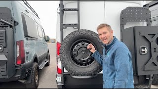 Transit Ladder + Tire Carrier Install Updated