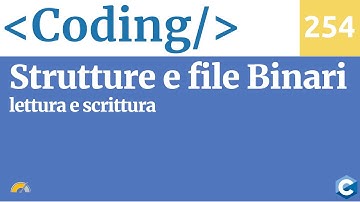 Leggere e scrivere strutture dati da file binari in C - Video 254 del corso di Coding