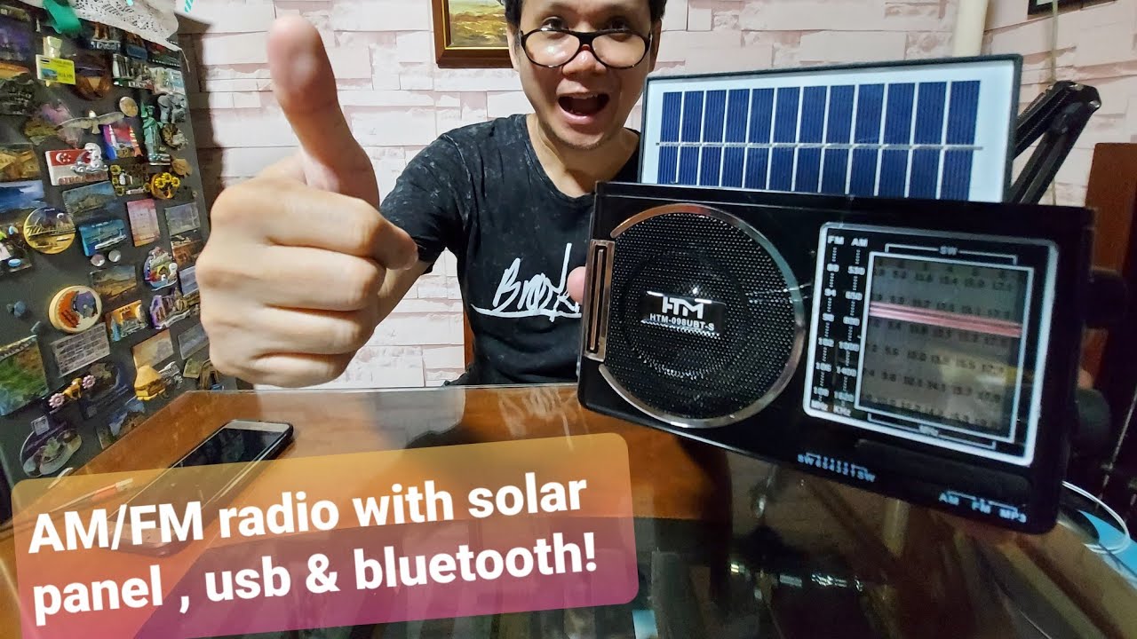 AM/FM Radio na may solar panel! - YouTube