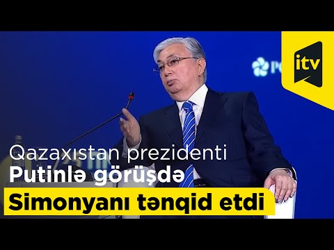 Qazaxıstan prezidenti Tokayev Putinlə görüşdə Simonyanı sərt tənqid etdi