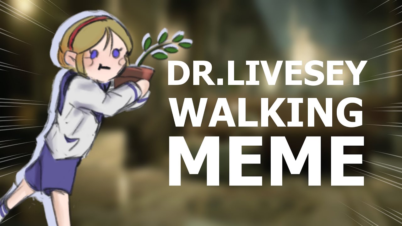 Resident Evil Dr Livesey walking meme