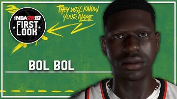 NBA 2K19 - How To Create Bol Bol (Version 2) (New Jumpshot)