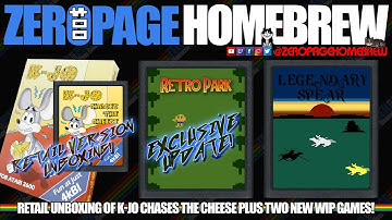 K-Jo Chases The Cheese (Retail Unboxing), Retro Park, Legendary Spear: Atari Homebrew Games