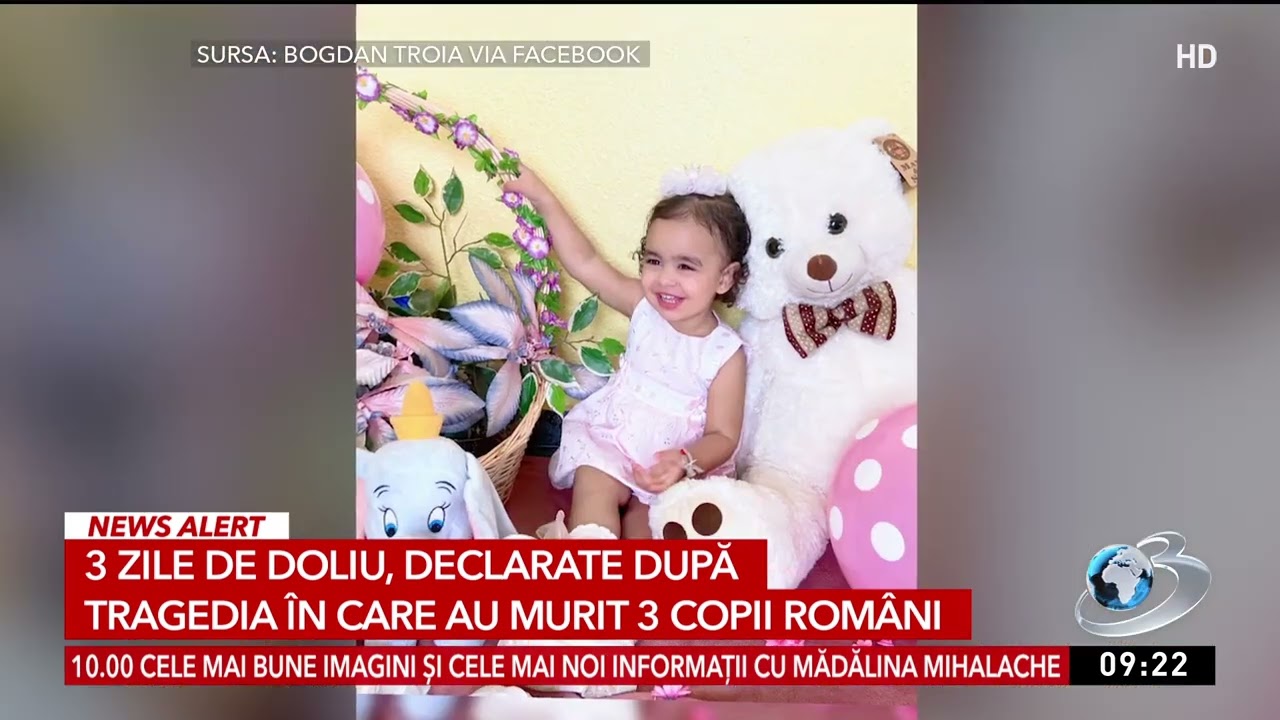 3 zile de doliu, declarate după tragedia în care au murit 3 copii români