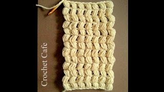 كروشيه كوفية او شال بغرزة الباف | #كروشيه_كافيه# Crochet Cafe