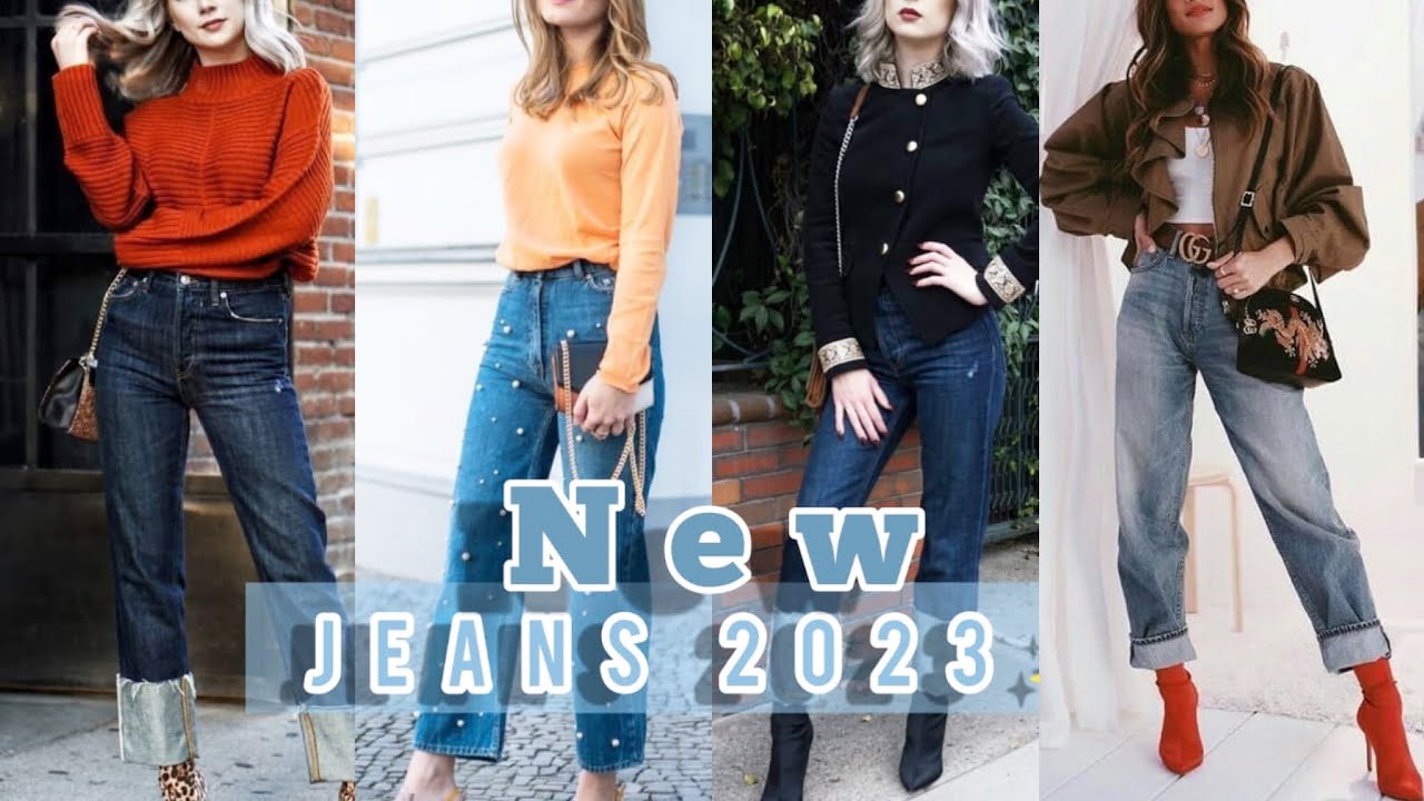 MODA JEANS OTOÑO MUJER TENDENCIAS OUTFITS CON PANTALONES DE MEZCLILLA - YouTube