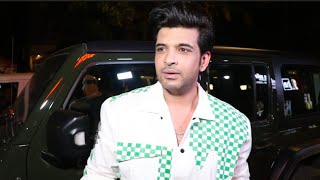 #tejran Ki Shaan Karan Kundra Arrives At New Show Laughter Chef Launching Party At Versova