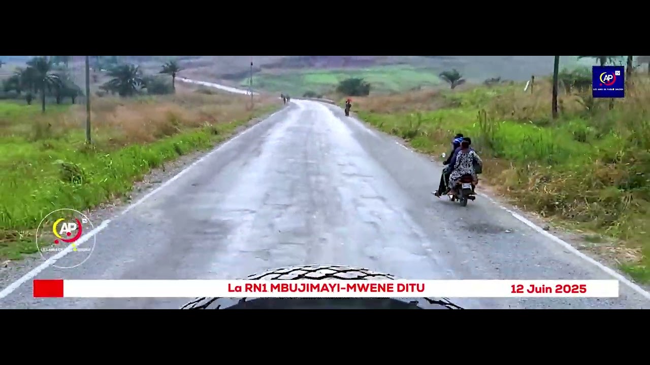 vendredi 13.06.2025  Bienvenue sur la RN1, entre Mbuji-Mayi et Mwene-Ditu. Un tronçon de 130 km
