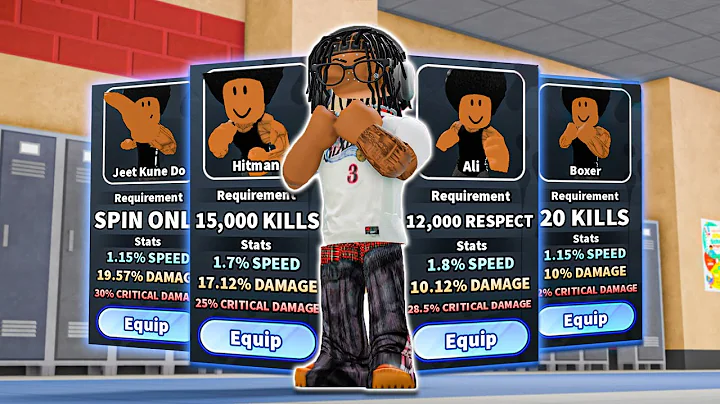 I Used EVERY Fighting Style In Roblox Fight in A School