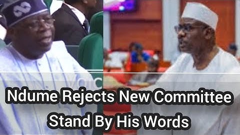 I Emphatically Stand By My Words, Reject Committee Chairman Ndume. Boldly Challenge Tinubu, APC,
