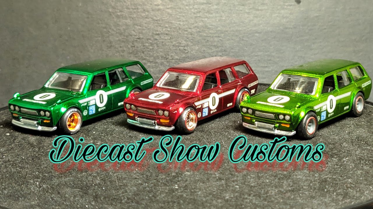 hot wheels datsun 510 wagon green