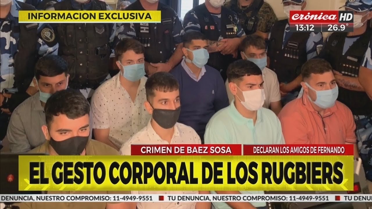 Crimen de Fernando Báez Sosa: el análisis de los gestos de los ocho rugbiers imputados en el juicio