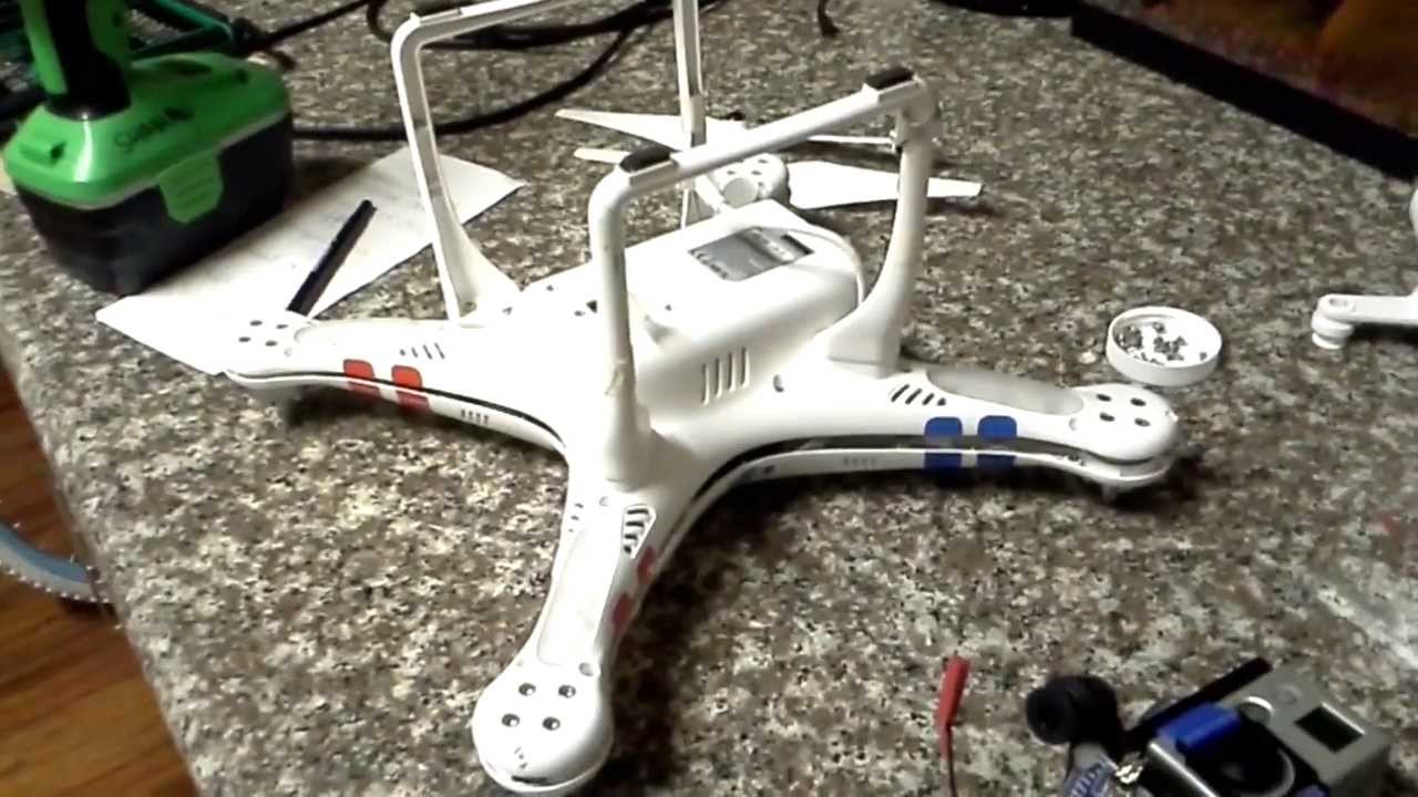 Part 1 Arris brushless gimbal install on the Phantom VISION 2 - YouTube
