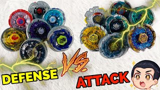 Best DEFENSE Beyblades vs Best ATTACK Combos!