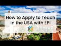Webinar how to apply to teach in the usa with epi 111423