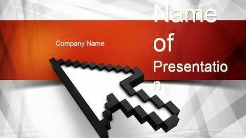 Mouse Cursor PowerPoint Template