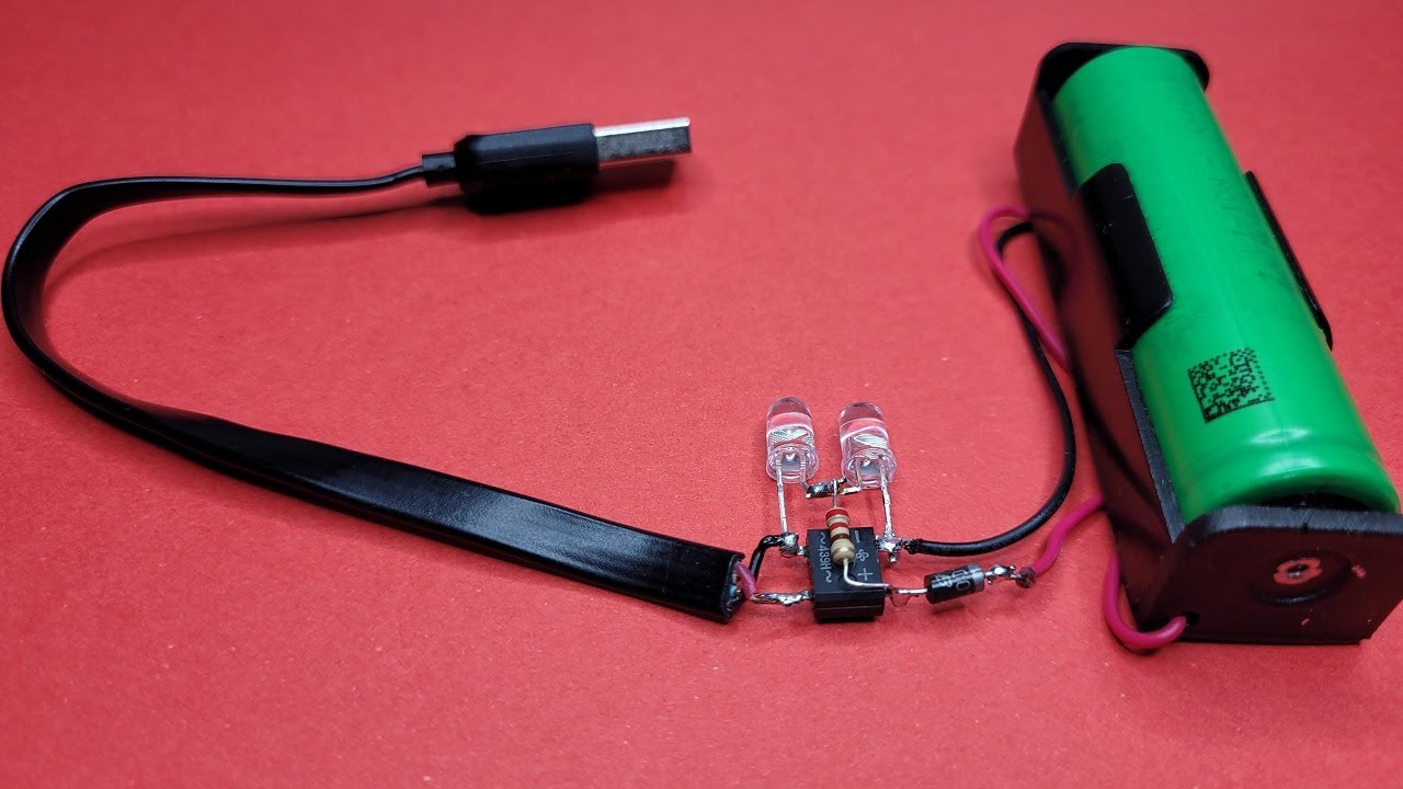 Очень просто!!! Как сделать схему зарядки аккумулятора 18650 напряжением 3,7 В?