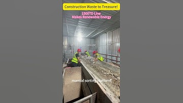 Construction waste sorting line #constructionwaste #recyling #wastemanagement #wastesolutions
